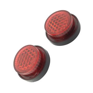 BIKE IT Pack Of 50 Red Stick On Number Plate Reflectors 