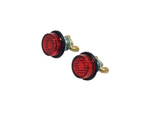 BIKE IT Red Number Plate Reflector Bolts 