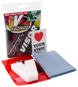 BIKE IT V2 Sponge Visor Cleaning Pocket Pack ~ 5Pcs Multibuy 