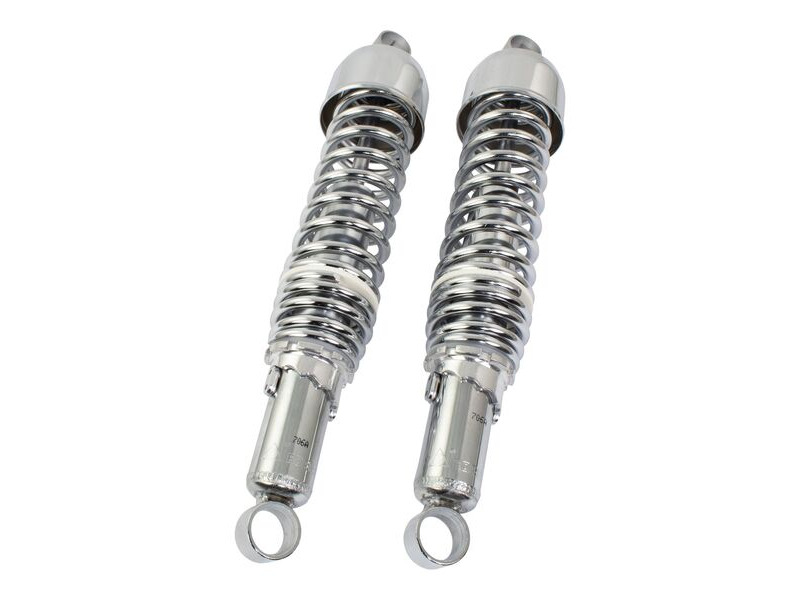 BIKE IT 365mm Eye To Eye Chrome Twin Shock Absorbers click to zoom image