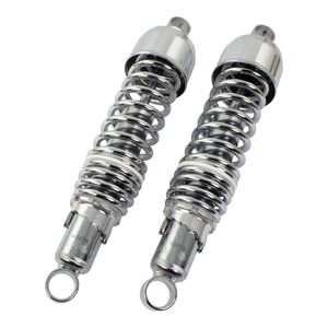 BIKE IT 325mm Eye To Eye Chrome Twin Shock Absorbers 