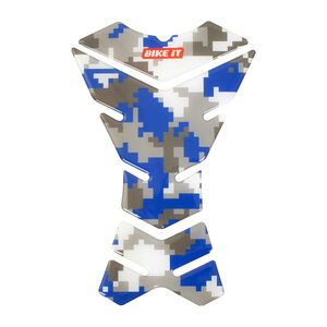 BIKE IT Blue Urban Camo Spine Tank Pad 