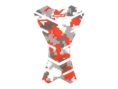 BIKE IT Red Urban Camo Spine Tank Pad