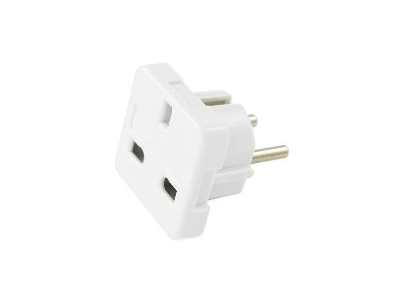 BIKE IT Euro 2 Pin AC Travel Adaptor click to zoom image