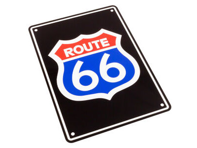 BIKE IT Aluminium Parking Sign - Route 66