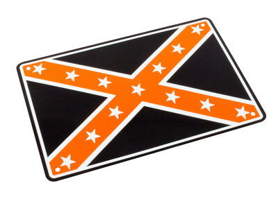 BIKE IT Aluminium Parking Sign - Confederate Flag