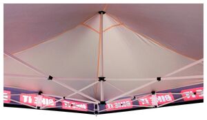 BIKE IT Easy-Up Canopy 3m x 3m With Steel Frame And Carry Bag Black click to zoom image