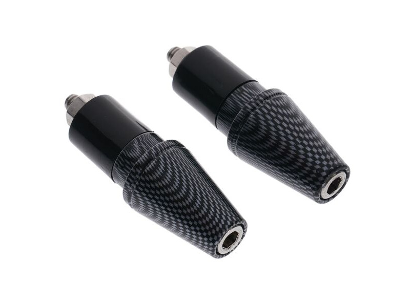 BIKE IT Bullet Carbon Effect Bar Ends click to zoom image