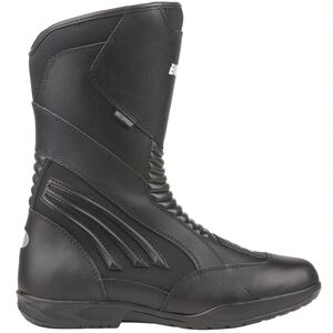 BIKE IT 'Burhou' All-Seasons Waterproof Black Sports Touring Motorcycle Boot click to zoom image