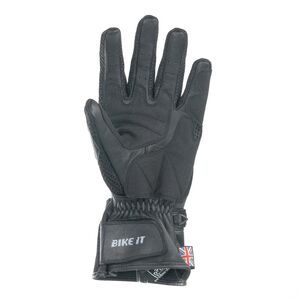 BIKE IT "Triple Black Air" Summer Motorcycle Glove click to zoom image