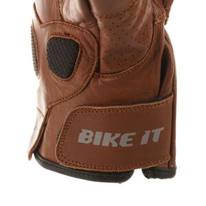 BIKE IT Ultimate Cruiser Gloves 'UCG' (Brown) click to zoom image