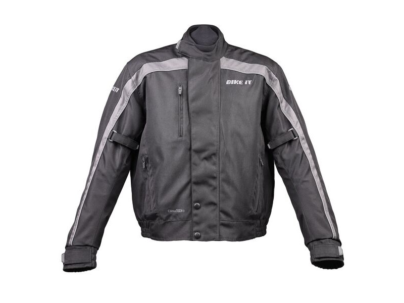 BIKE IT 'Herm' Motorcycle Waterproof Bomber Jacket click to zoom image