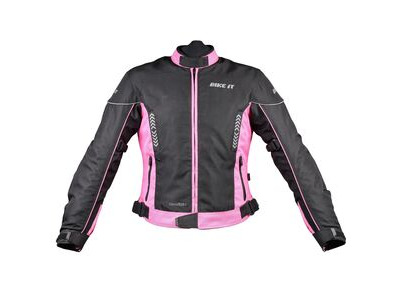 BIKE IT 'Insignia' Ladies Motorcycle Jacket (Pink)