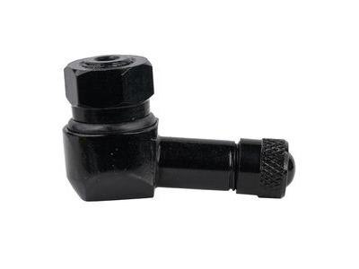 BIKE IT Aluminium 90deg. Tubeless Valve 8.3mm (Black - 1 Piece)