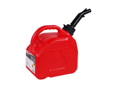 BIKE IT 5 Litre Fuel Can With Push To Pour Nozzle - Red