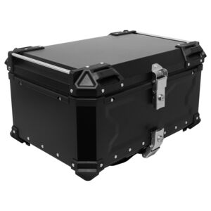 BIKE IT 65 Litre Rigid Aluminium Luggage Top Box click to zoom image