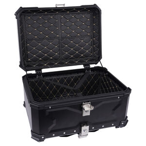 BIKE IT 65 Litre Rigid Aluminium Luggage Top Box click to zoom image