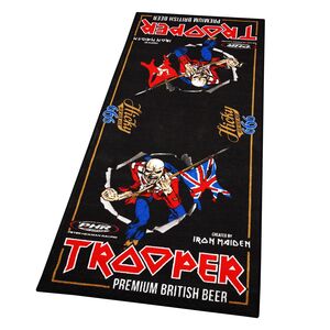 BIKE IT LTD Edition Iron Maiden Trooper Motorcycle Garage Mat 190 x 80 cm click to zoom image