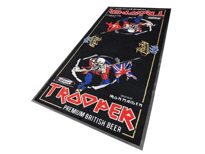 BIKE IT LTD Edition Iron Maiden Trooper Motorcycle Garage Mat Expert Rubber Backed 240 x 103cm