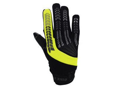 BIKE IT 'Vapor-S' Summer Motorcycle Glove (Black/Yellow)