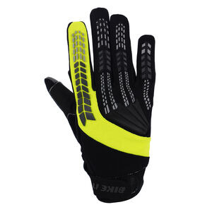BIKE IT 'Vapor-S' Summer Motorcycle Glove (Black/Yellow) 