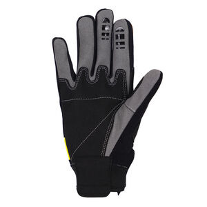 BIKE IT 'Vapor-S' Summer Motorcycle Glove (Black/Yellow) click to zoom image