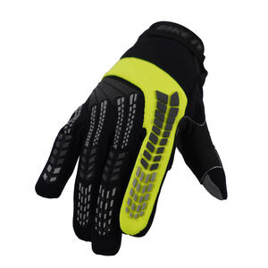 BIKE IT 'Vapor-S' Summer Motorcycle Glove (Black/Yellow) click to zoom image