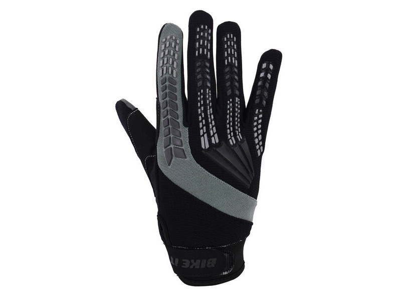 BIKE IT 'Vapor-S' Summer Motorcycle Glove (Black/Grey) click to zoom image