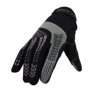 BIKE IT 'Vapor-S' Summer Motorcycle Glove (Black/Grey) click to zoom image
