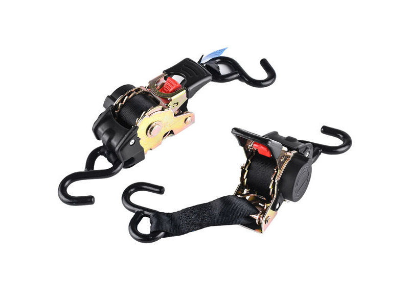 BIKE IT Auto Retractable Ratchet Tiedowns 25mm x 1.8M 2pcs click to zoom image