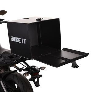 BIKE IT Motorcycle Courier Multi-Functional Delivery Box (43x43x38cm 70lt) click to zoom image