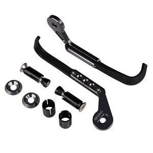 BIKETEK Lever Control Guards CNC Titanium / Black ABS Tip 