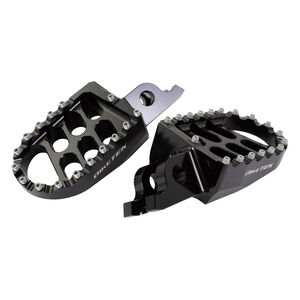 BIKETEK MX Forged Wide Platform Footpegs Honda Black #11BLK 