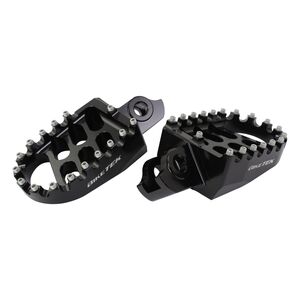 BIKETEK MX Forged Wide Platform Footpegs Suzuki Black #44BLK 