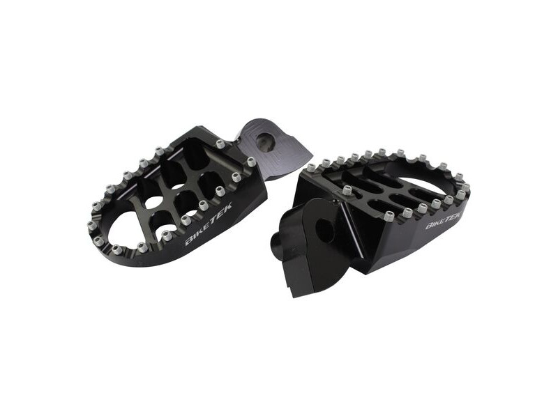 BIKETEK MX Forged Wide Platform Footpegs Yamaha Black #77BLK click to zoom image