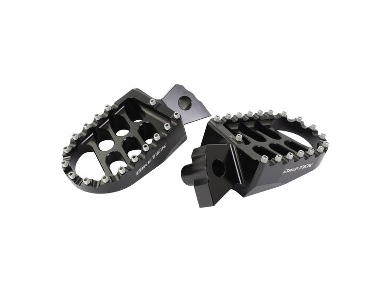 BIKETEK MX Forged Wide Platform Footpegs Kawasaki Black #99BLK click to zoom image