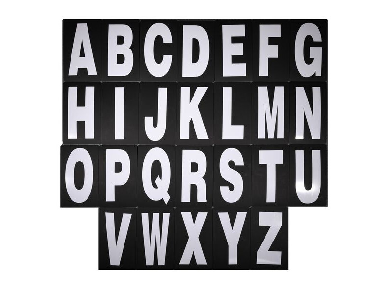 BIKETEK Pit Board Letter Kit White 26pcs click to zoom image