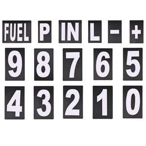 BIKETEK Pit Board Number Kit White 