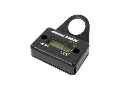 BIKETEK Engine Hour Meter Black With Bracket