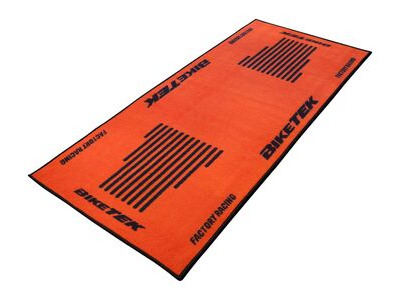 BIKETEK Series 3 Orange Black Garage Mat 190 X 80cm