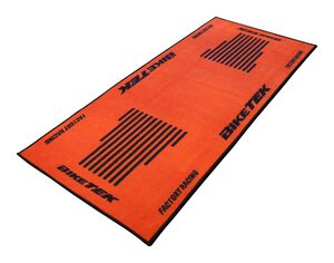 BIKETEK Series 3 Orange Black Garage Mat 190 X 80cm 