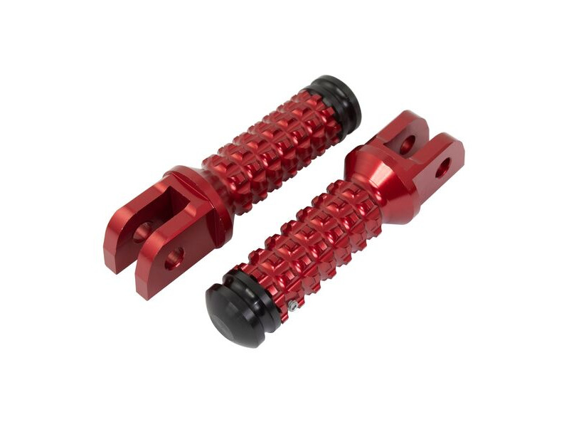 BIKETEK Ally Footpegs With Slider (Pair) Honda Front Red HD11F click to zoom image