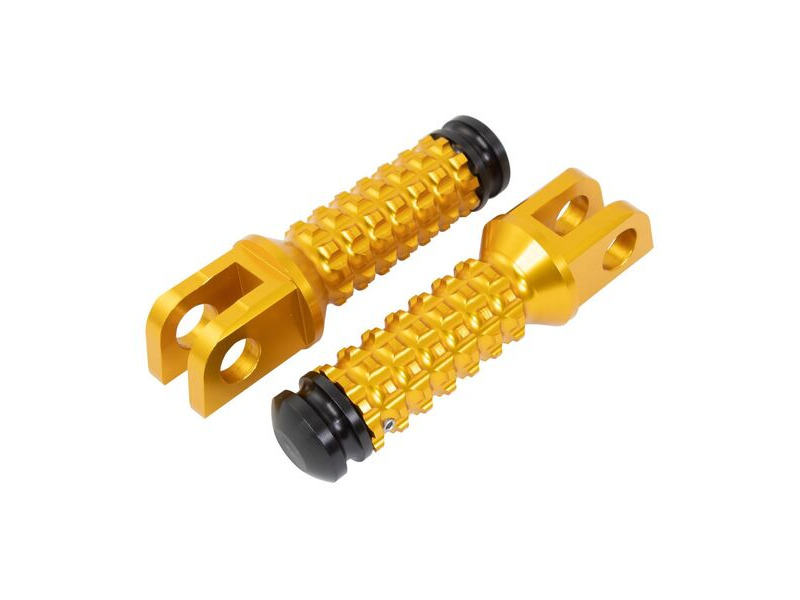 BIKETEK Ally Footpegs With Slider (Pair) Suzuki Front Gold SU11F click to zoom image