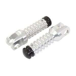 BIKETEK Ally Footpegs With Slider (Pair) Suzuki Front Silver SU12F 