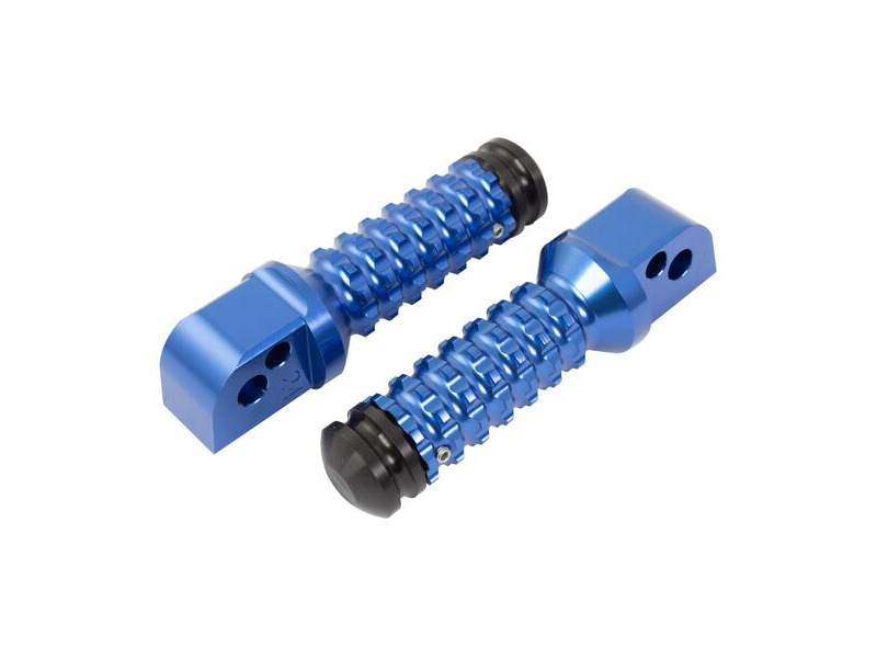 BIKETEK Ally Footpegs With Slider (Pair) Yamaha Rear Blue YA12R click to zoom image