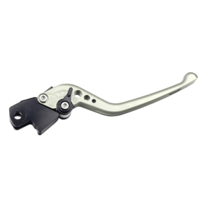 BIKETEK Adjustable CNC Brake Lever - Long - Titanium / Black Adjuster - #B02 