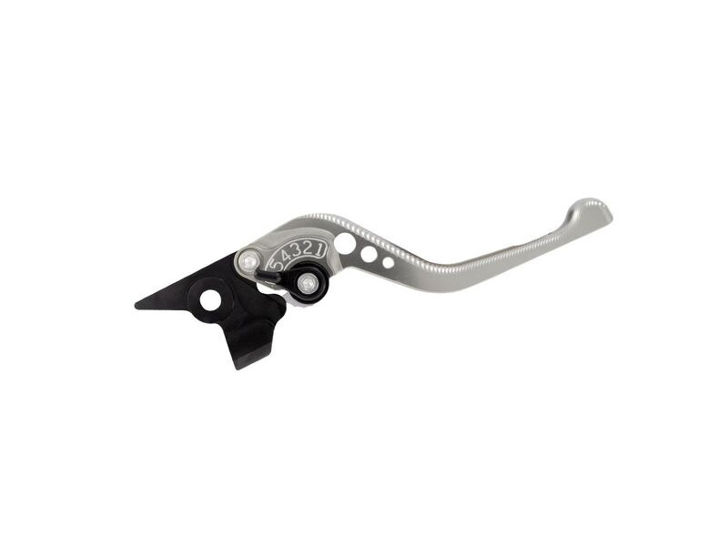 BIKETEK Adjustable CNC Brake Lever Short - Titanium / Black Adjuster - #B02S click to zoom image