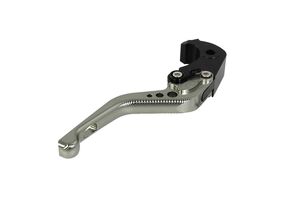 BIKETEK Adjustable CNC Brake Lever Short - Titanium / Black Adjuster - #B12S 