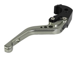 BIKETEK Adjustable CNC Brake Lever Short - Titanium / Black Adjuster - #B20S click to zoom image