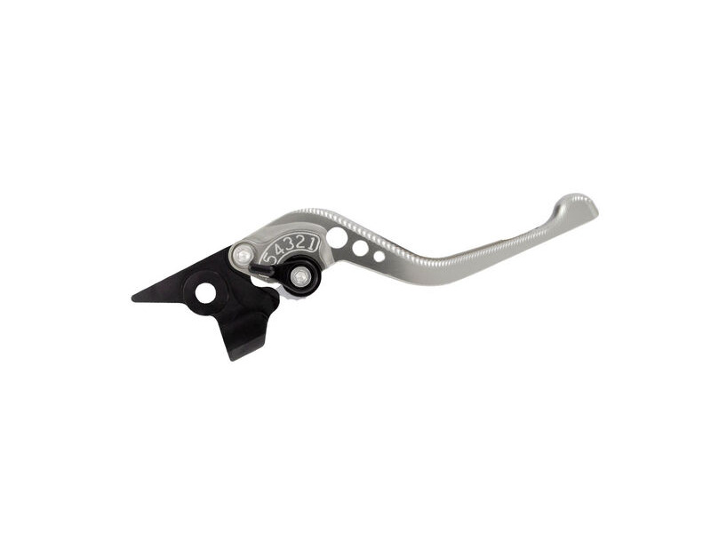 BIKETEK Adjustable CNC Brake Lever Short - Titanium / Black Adjuster - #B30S click to zoom image